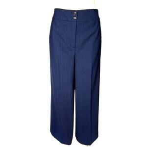 J. Crew Classic Dark Blue High Rise Wool Blend Trouser 30x30 / 6